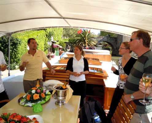 Champagne on Tango Barge - Canal du Midi © Barge Vacations
