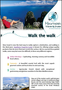 Walk the walk © Hawthorn Travel & Cruise